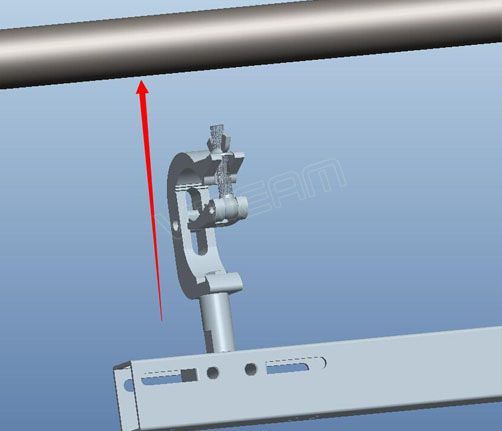 透明LED屏顶部固定安装