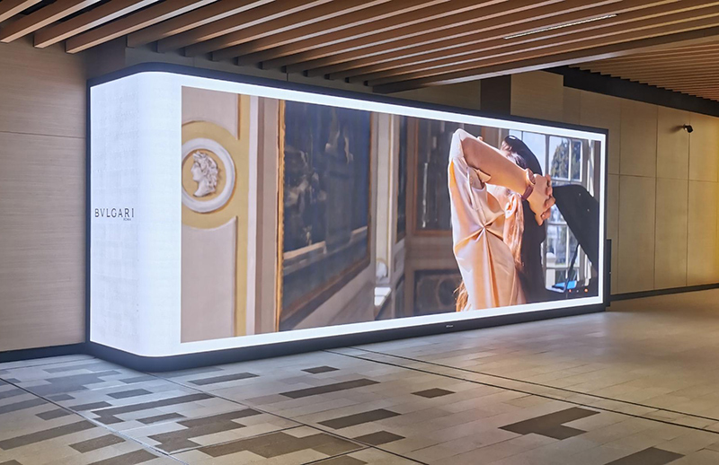 东方体育中心地铁站室内LED小间距屏项目